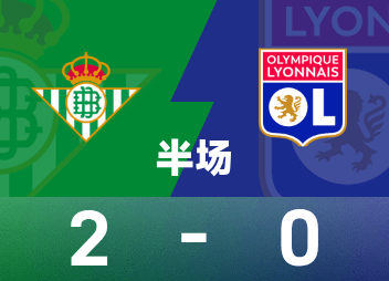 Hiệp 1 Europa League: Anthony ghi bàn một mình, Real Betis tạm dẫn Lyon 2-0
