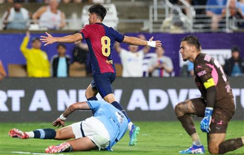 Manchester City đấu với Barcelona